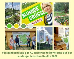 Vorstandssitzung der AG Historische Dorfkerne auf der Landesgartenschau Beelitz 2022