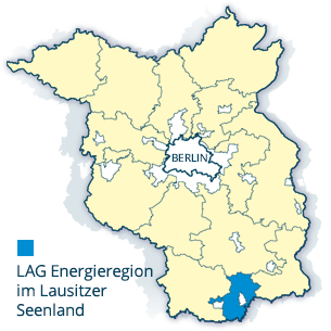 Karte Energieregion Lausitzer Seenland