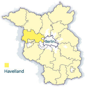 Karte Havelland