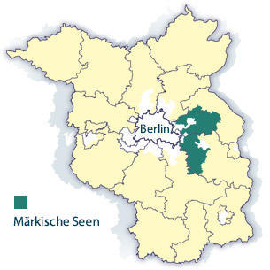 Karte Märkische Seen